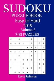 Front cover_300 Medium to Hard Sudoku Puzzle Book 2019