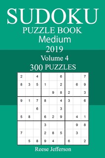 Front cover_300 Medium Sudoku Puzzle Book 2019