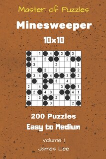 Couverture_Master of Puzzles - Minesweeper 200 Easy to Medium 10x10 vol. 1