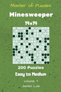 Front cover_Master of Puzzles - Minesweeper 200 Easy to Medium 14x14 vol. 3