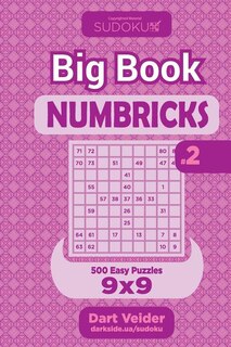 Couverture_Sudoku Big Book Numbricks - 500 Easy Puzzles 9x9 (Volume 2)