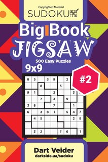 Front cover_Big Book Sudoku Jigsaw - 500 Easy Puzzles 9x9 (Volume 2)
