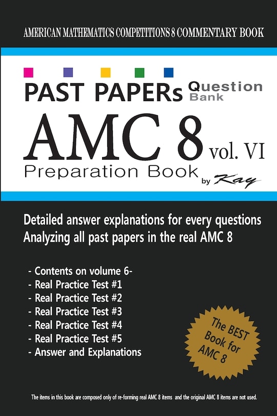 Past Papers Question Bank AMC8 [volume 6]: amc8 math preparation book