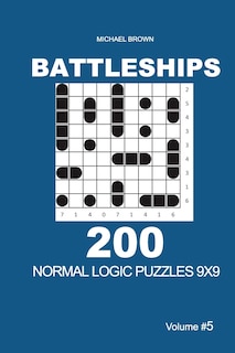 Couverture_Battleships - 200 Normal Logic Puzzles 9x9 (Volume 5)