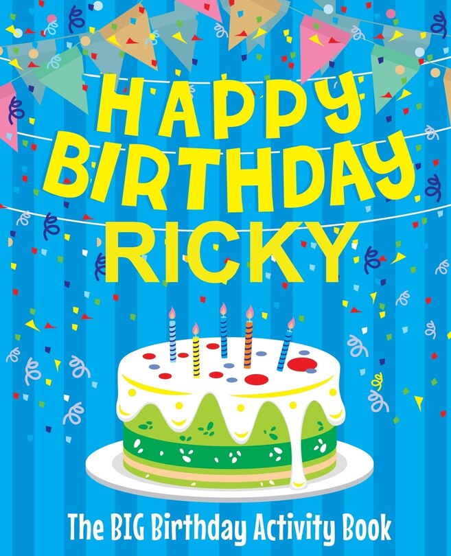 Front cover_Happy Birthday Ricky - The Big Birthday Activity Book