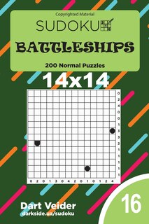 Couverture_Sudoku Battleships - 200 Normal Puzzles 14x14 (Volume 16)