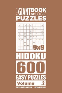Front cover_The Giant Book of Logic Puzzles - Hidoku 600 Easy Puzzles (Volume 2)