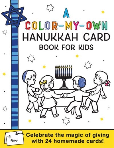 Couverture_A Color-my-own Hanukkah Card Book For Kids