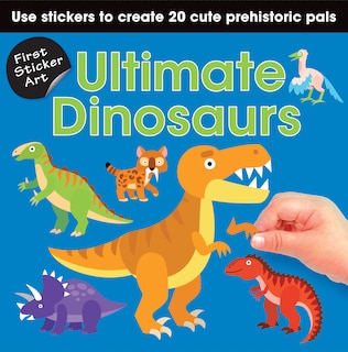 Front cover_First Sticker Art: Ultimate Dinosaurs