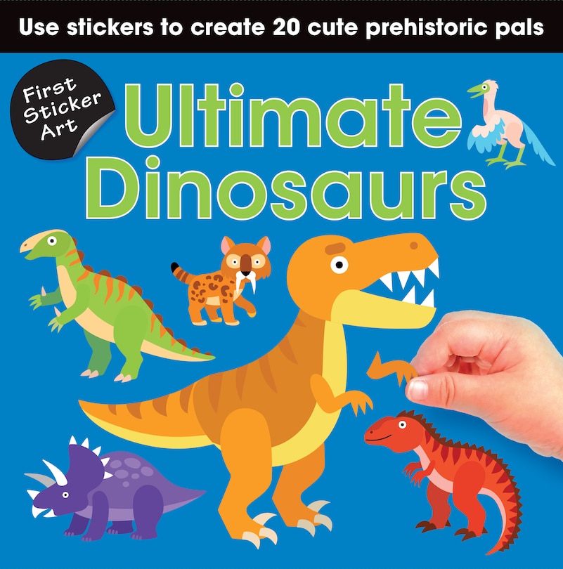 Front cover_First Sticker Art: Ultimate Dinosaurs
