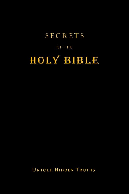 Couverture_Secrets of the Holy Bible