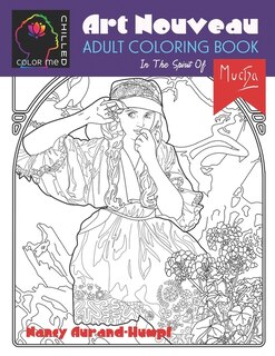 Front cover_Art Nouveau Coloring - In The Spirit of Mucha
