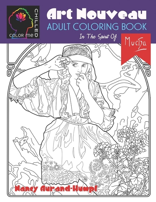 Front cover_Art Nouveau Coloring - In The Spirit of Mucha