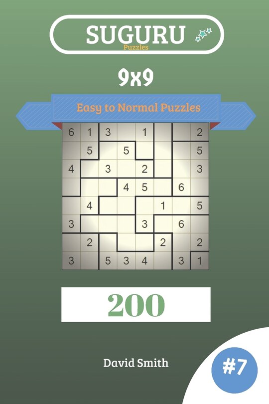Front cover_Suguru Puzzles - 200 Easy to Normal Puzzles 9x9 Vol.7