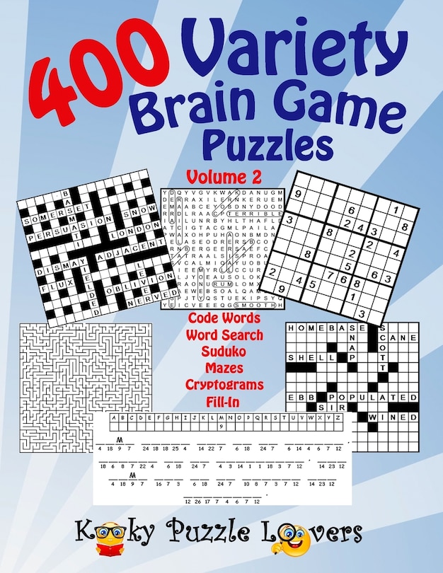 Couverture_Variety Brain Game Puzzle Book, Volume 2