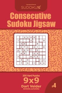 Front cover_Consecutive Sudoku Jigsaw - 200 Hard Puzzles 9x9 (Volume 4)