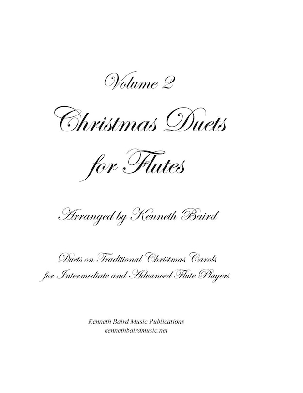 Couverture_Christmas Duets, Volume 2, for Flutes