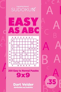 Front cover_Sudoku Easy as ABC - 200 Easy to Normal Puzzles 9x9 (Volume 35)