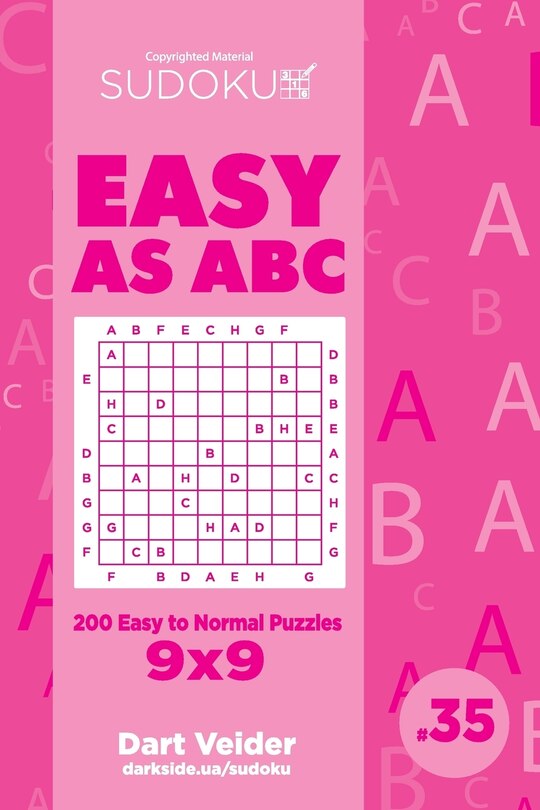 Front cover_Sudoku Easy as ABC - 200 Easy to Normal Puzzles 9x9 (Volume 35)