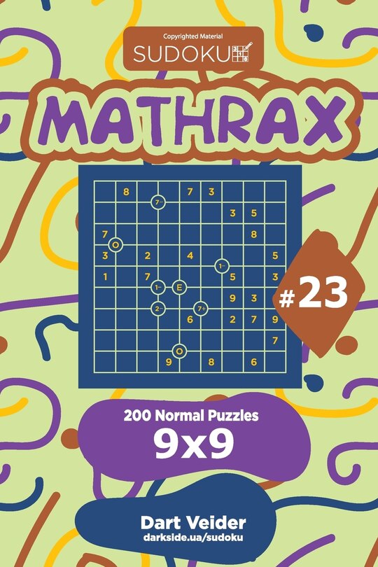 Couverture_Sudoku Mathrax - 200 Normal Puzzles 9x9 (Volume 23)