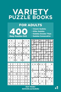 Front cover_Variety Puzzle Books for Adults - 400 Easy Puzzles 9x9