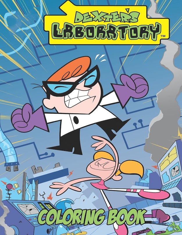 Front cover_Dexter's Laboratory Coloring Book