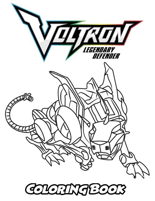Voltron Legendary Defender Coloring Book: Coloring Book For Kids And Adults, Activity Book With Fun, Easy, And Relaxing Coloring Pages
