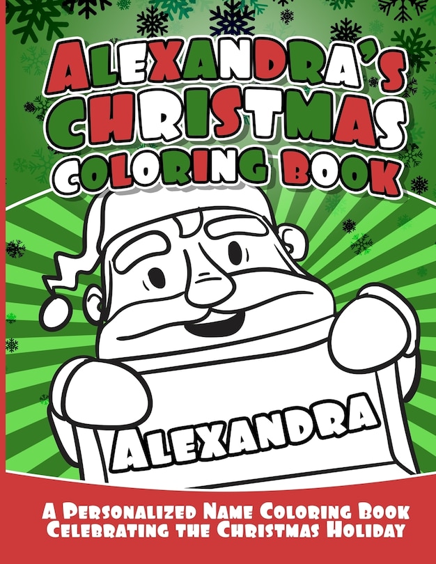 Front cover_Alexandra's Christmas Coloring Book