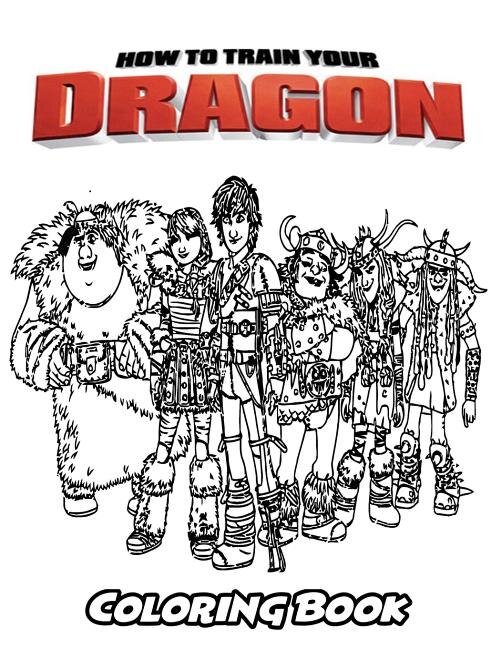 How To Train Your Dragon Coloring Book: Coloring Book For Kids And Adults, Activity Book With Fun, Easy, And Relaxing Coloring Pages