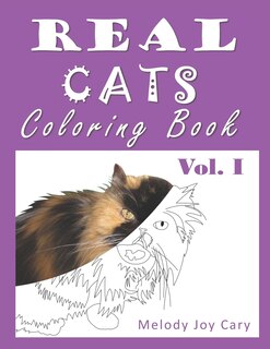 Front cover_REAL CATS Coloring Book