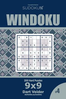 Front cover_Sudoku Windoku - 200 Hard Puzzles 9x9 (Volume 4)