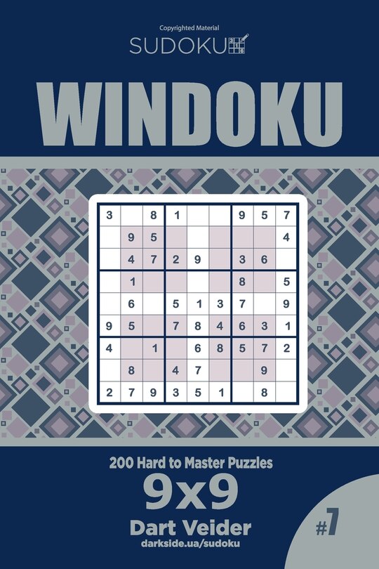 Front cover_Sudoku Windoku - 200 Hard to Master Puzzles 9x9 (Volume 7)