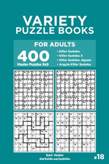 Front cover_Variety Puzzle Books for Adults - 400 Master Puzzles 9x9