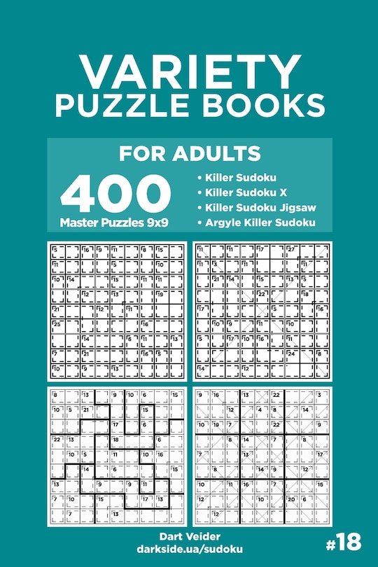 Front cover_Variety Puzzle Books for Adults - 400 Master Puzzles 9x9