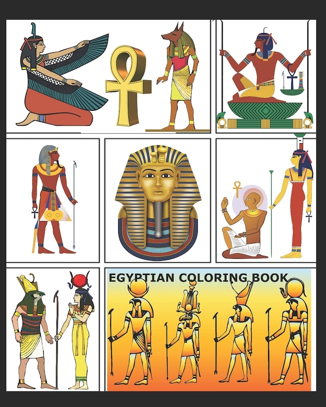 Front cover_Egyptian Coloring Book