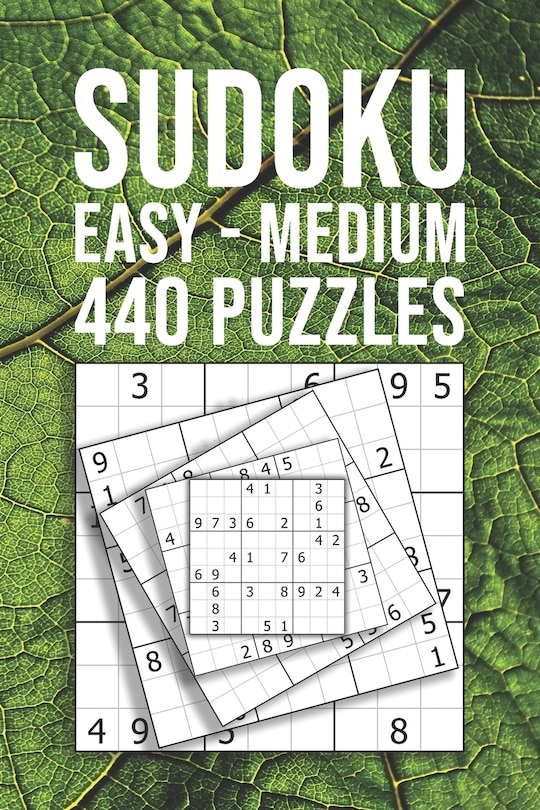 Front cover_SUDOKU easy - medium 440 Puzzles