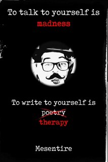 Front cover_To talk to yourself is madness, to write to yourself is therapy