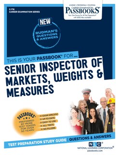 Couverture_Senior Inspector of Markets, Weights & Measures (C-716)
