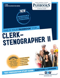 Front cover_Clerk-stenographer Ii (c-1650)