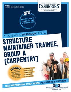 Couverture_Structure Maintainer Trainee, Group A (carpentry) (c-1670)