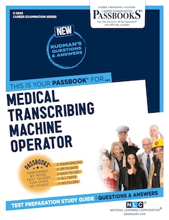 Front cover_Medical Transcribing Machine Operator (C-3203)
