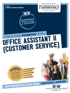 Front cover_Office Assistant II (Customer Service) (C-4573)