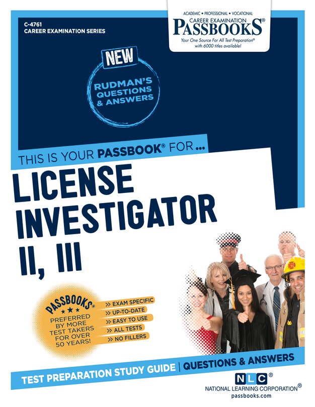 Front cover_License Investigator Ii/iii (c-4761)