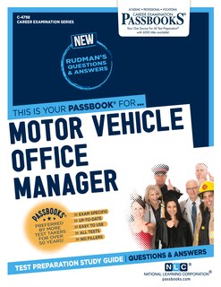 Front cover_Motor Vehicle Office Manager (C-4798)
