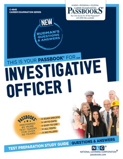 Front cover_Investigative Officer I (c-4845)