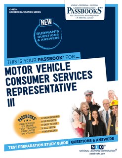 Front cover_Motor Vehicle Consumer Services Representative Iii (c-4939)