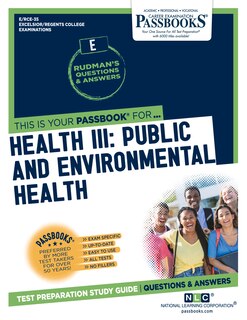 Front cover_Health Iii: Public And Environmental Health (rce-35)