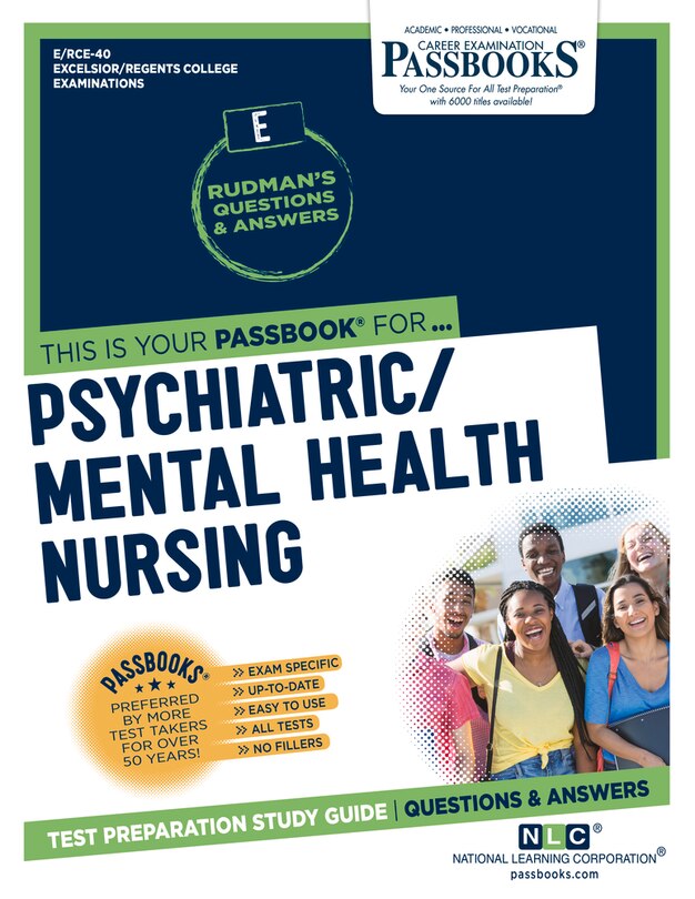 Psychiatric/mental Health Nursing (rce-40): Passbooks Study Guide