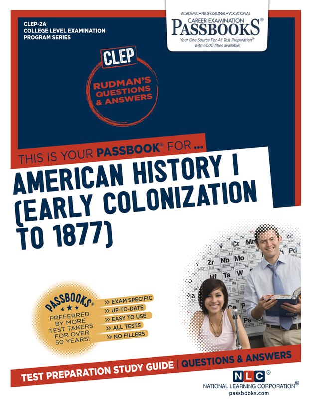 Couverture_American History I (Early Colonization to 1877) (CLEP-2A)