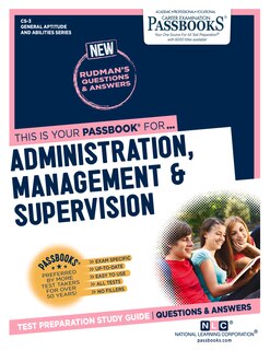 Front cover_Civil Service Administration, Management and Supervision (CS-3)